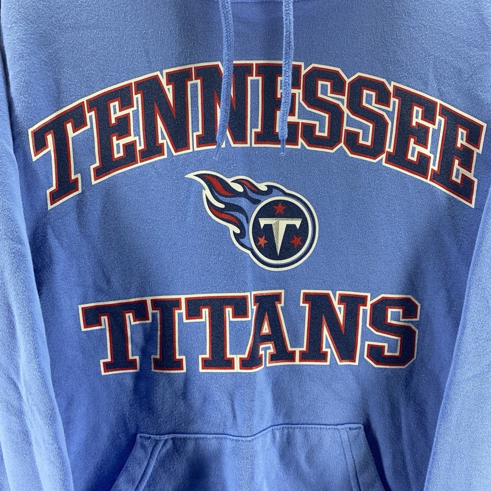 Majestic Tennessee Titans Sweater Womens Medium Blue NFL Hoodie Pullover - Picture 2 of 10